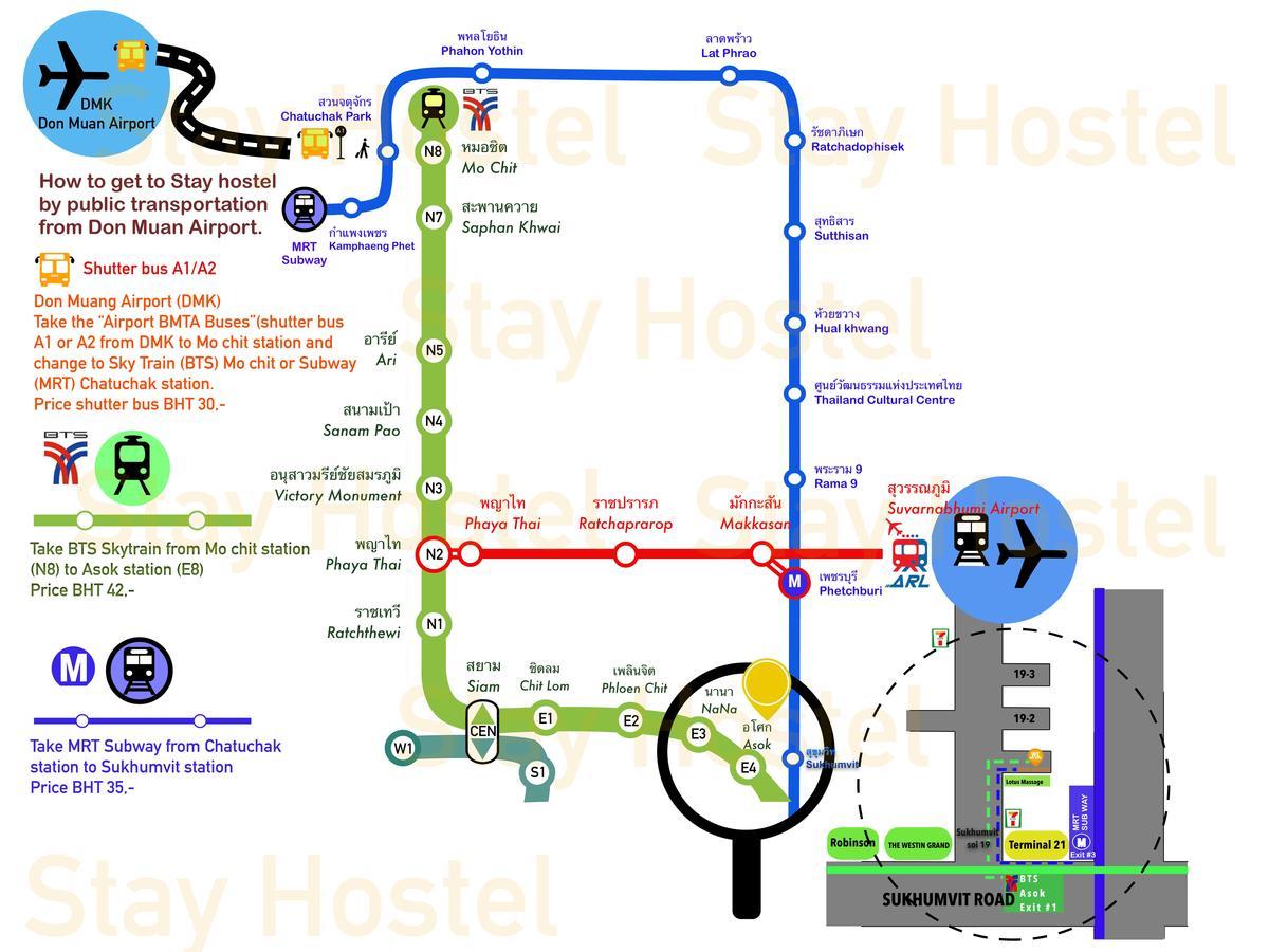 Stay Hostel Bangkok Kültér fotó